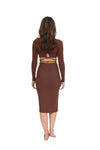 The Rib Edit Tie Top - Chocolate