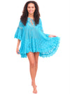 Blue Lace Coverup Dress