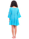 Blue Lace Coverup Dress