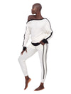 Portola Striped Jogger Pants - Ivory