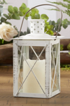 White Lantern Tea Light Holder