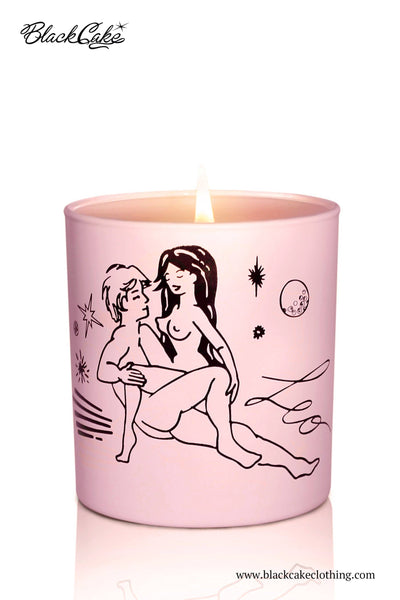 Zodiac Massage Candle Leo, Pomegranate Fragrance