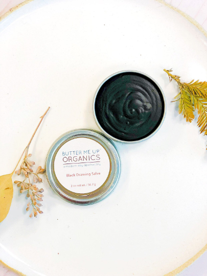 Organic Black Drawing Salve / Bee Stings / Rashes / Skin