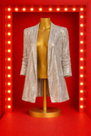 Sequin Blazer - Silver