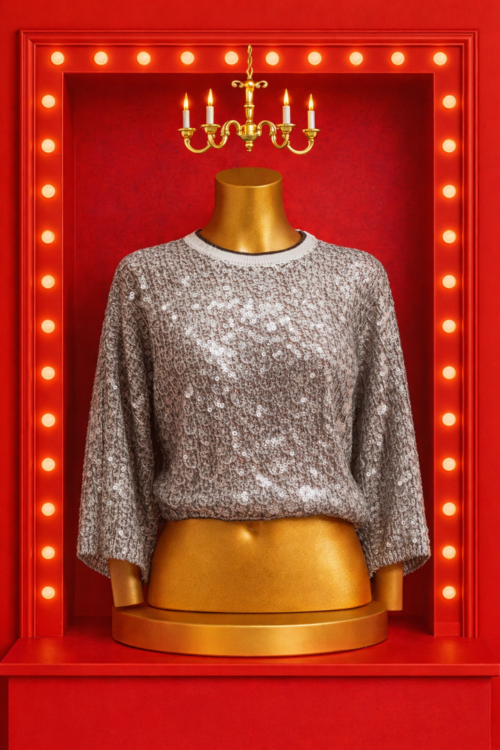 Fish Scale Sequin Top