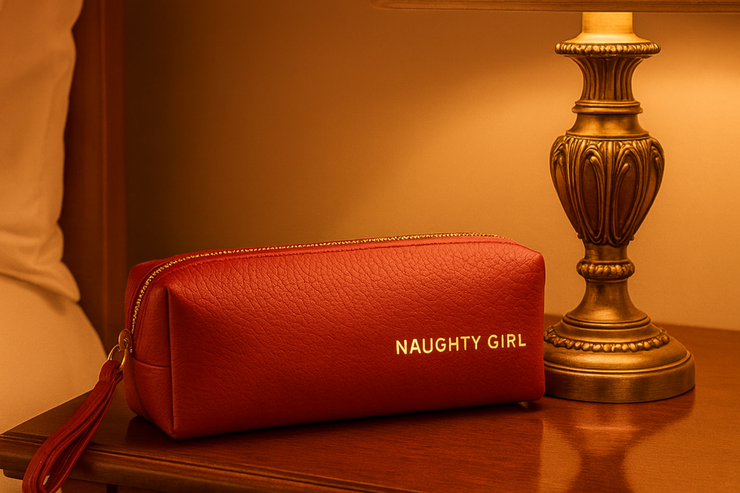 Red Leather Pencil Case