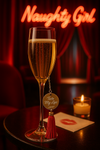 Naughty Girl Champagne Flute