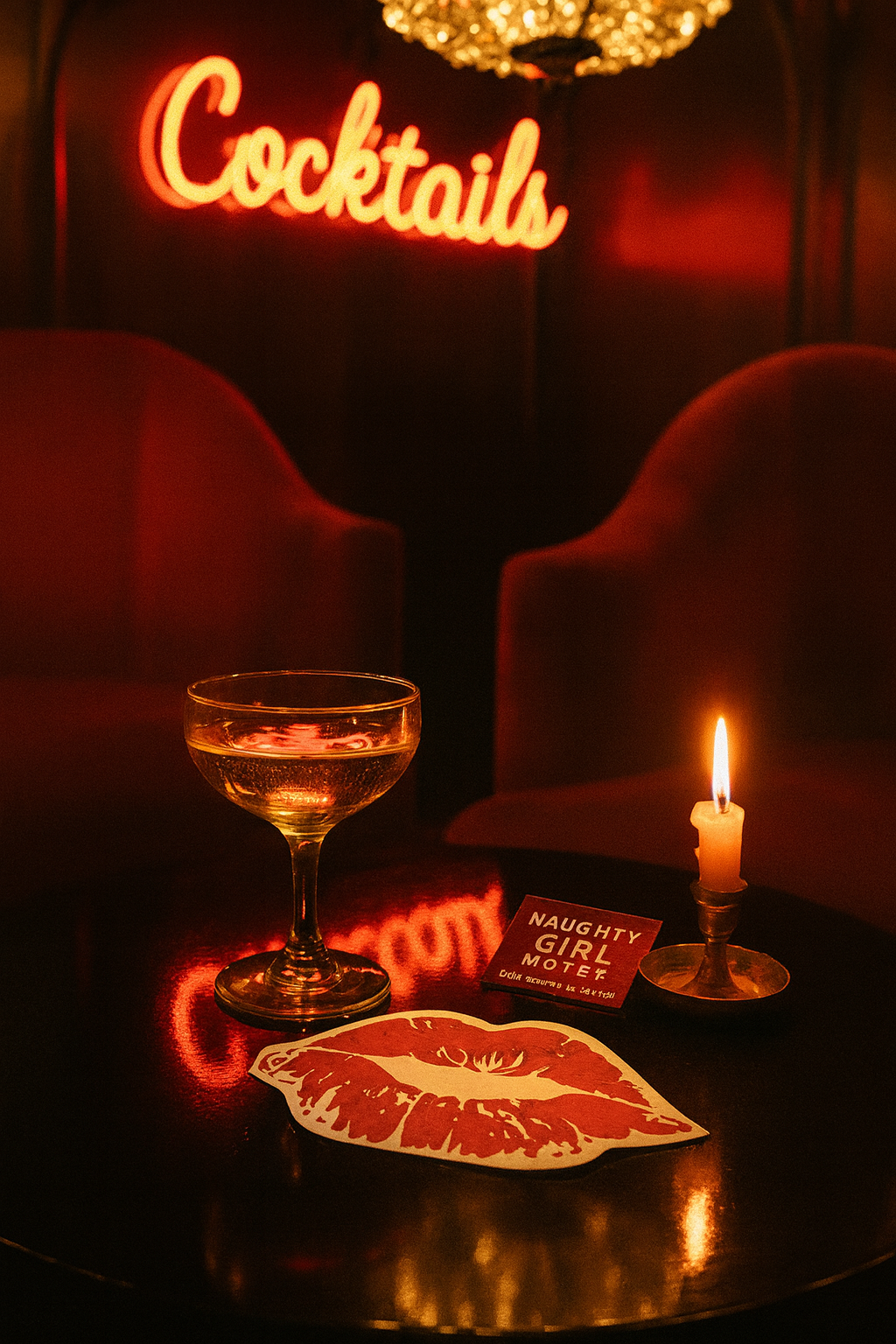 Red Lips Paper Party Napkins