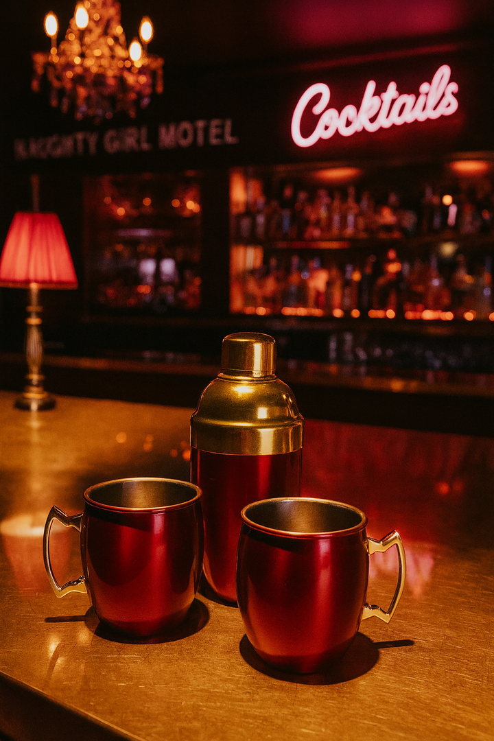 Red Mule Mug &amp; Cocktail Shaker Set