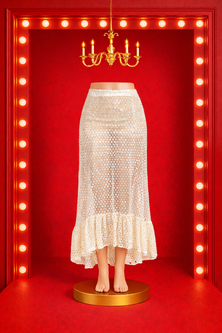 Crochet &amp; Mirror Skirt