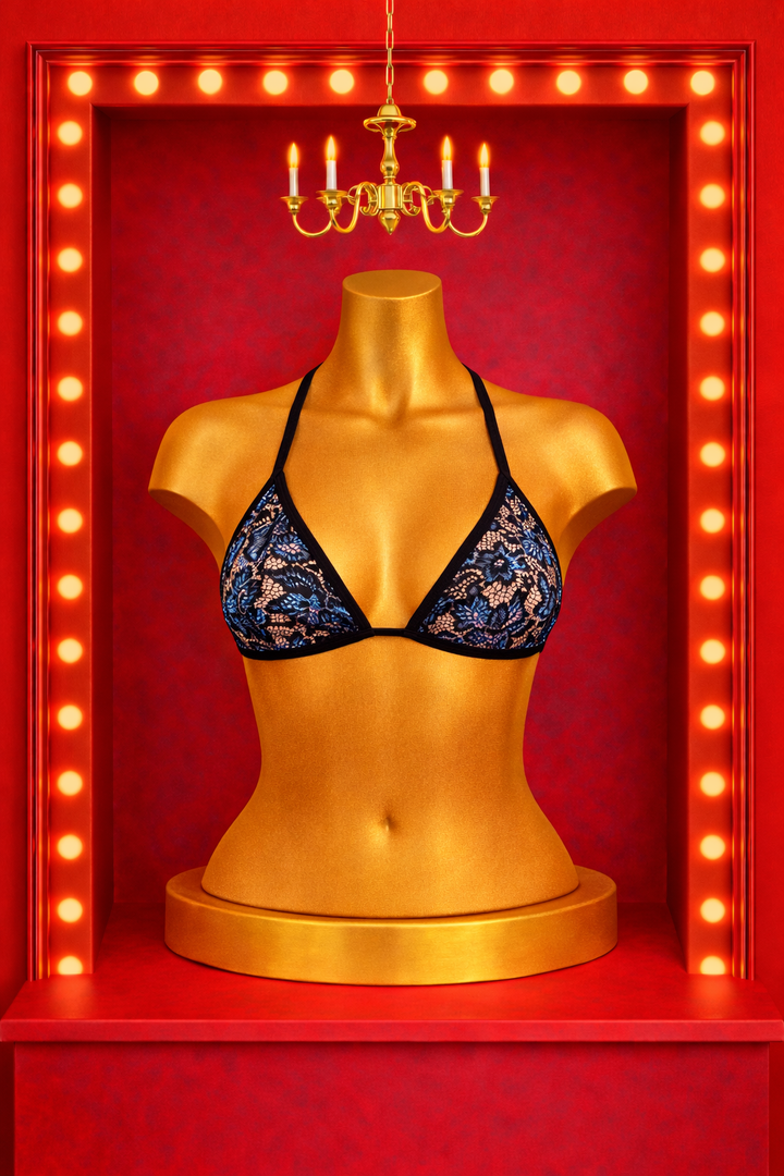 Linda Bikini Top - Blue Crystal
