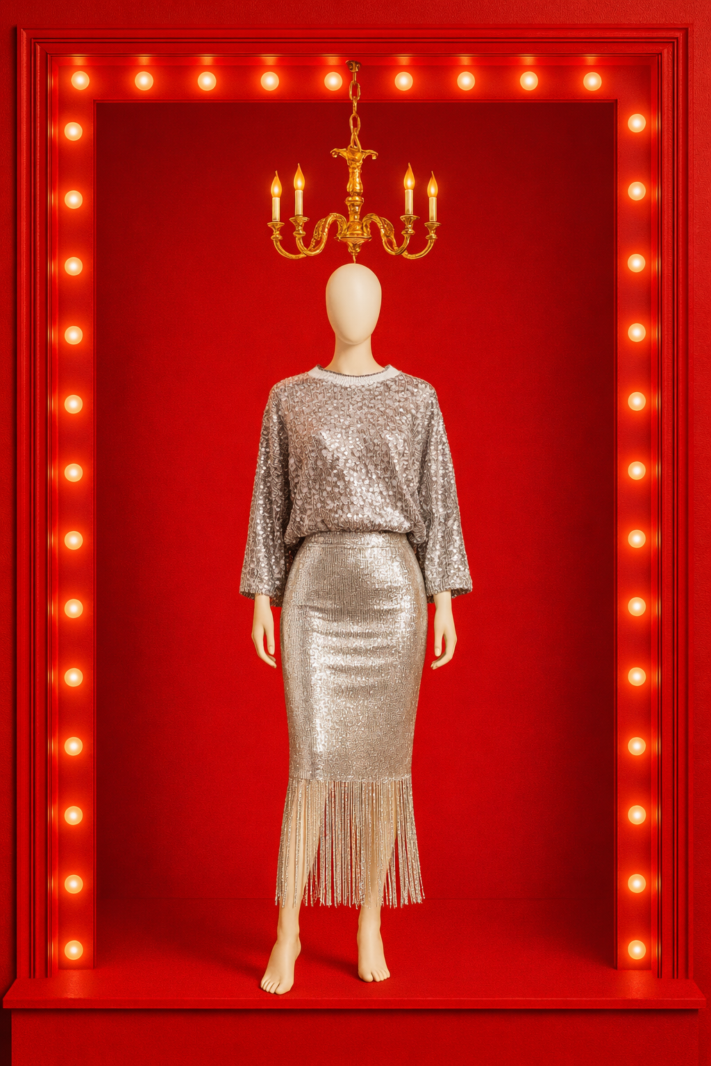 Fish Scale Sequin Top