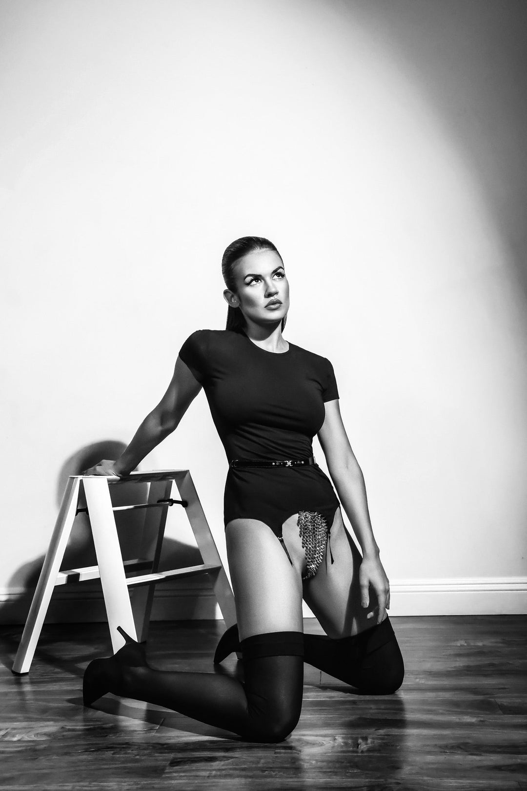 Black &amp; White Fetish 01 Photo Under Acrylic Glass