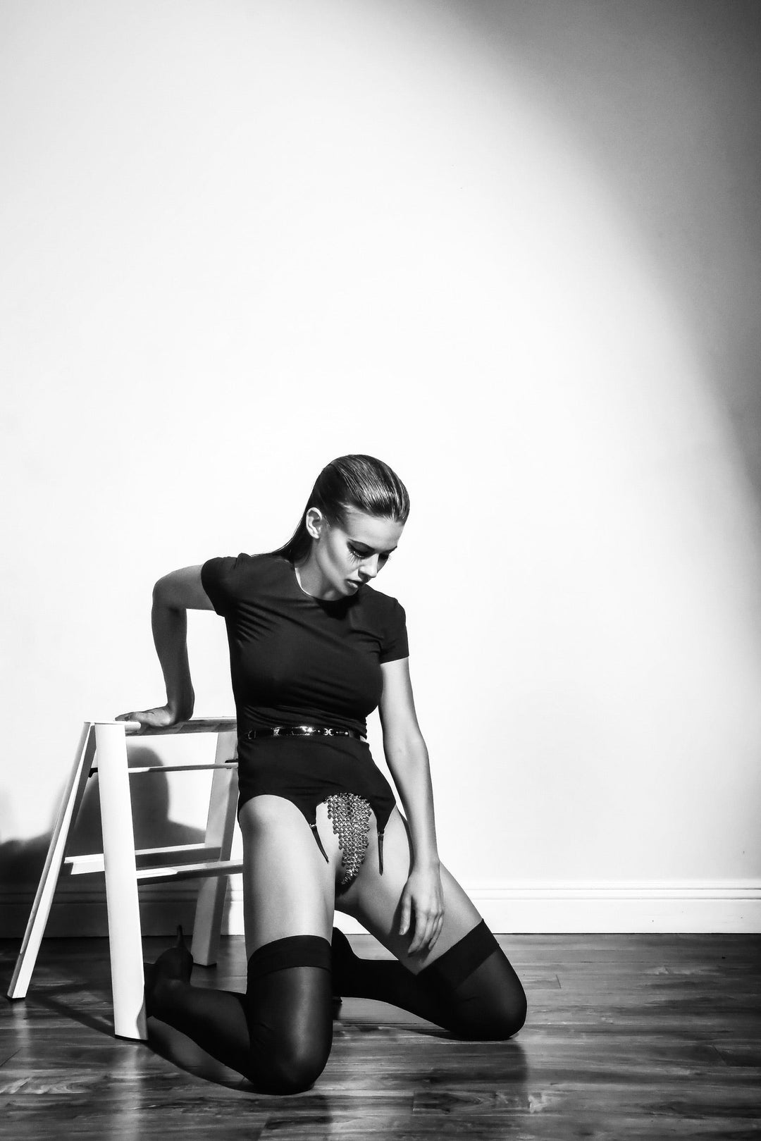 Black &amp; White Fetish 04 Photo Under Acrylic Glass