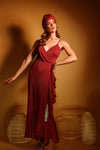 Maglia Donna Wrap Dress - Cherry