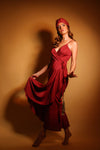 Maglia Donna Wrap Dress - Cherry