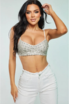 Rhinestone Bustier Top