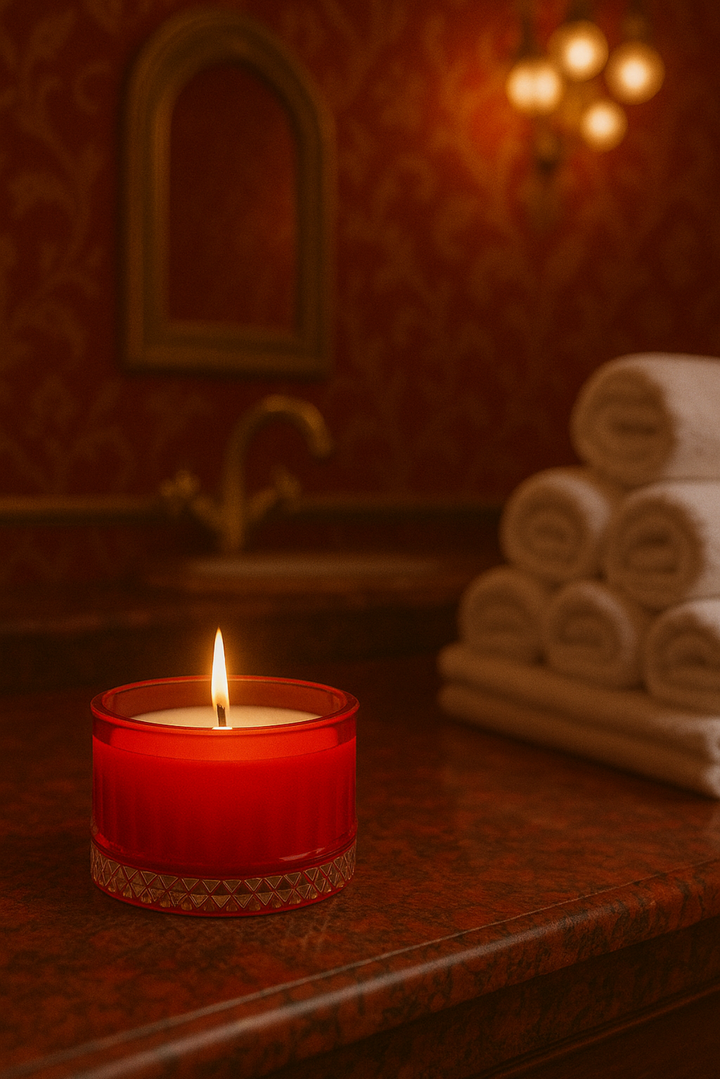 Red Sugar Bowl Candle - Jasmine Scent