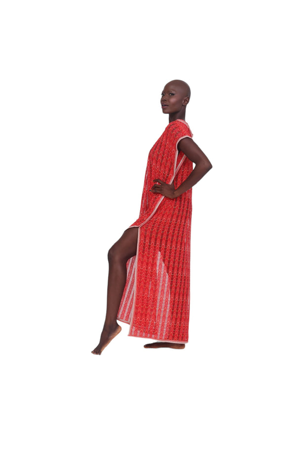 Beach Dress Coverup - Red