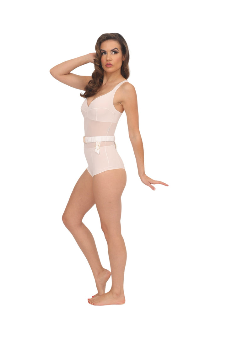Grid Bodysuit - White