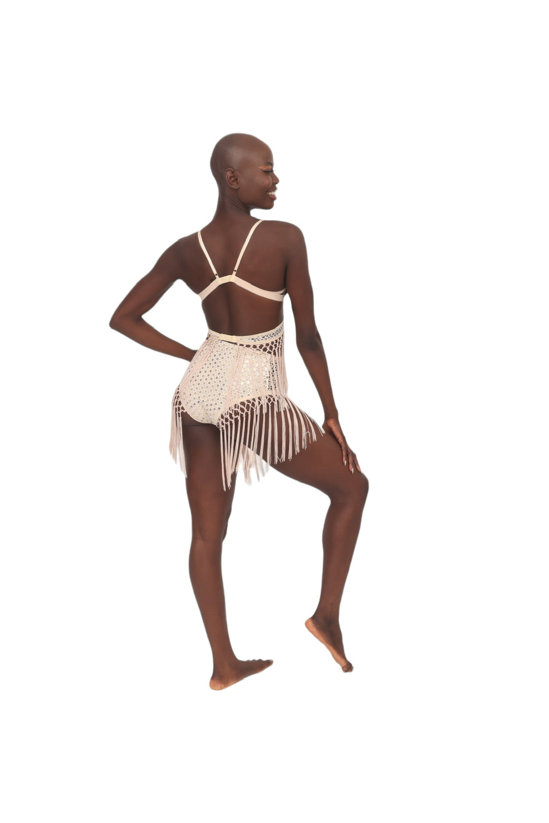 Ivory Crochet &amp; Mirror Fringe Undies