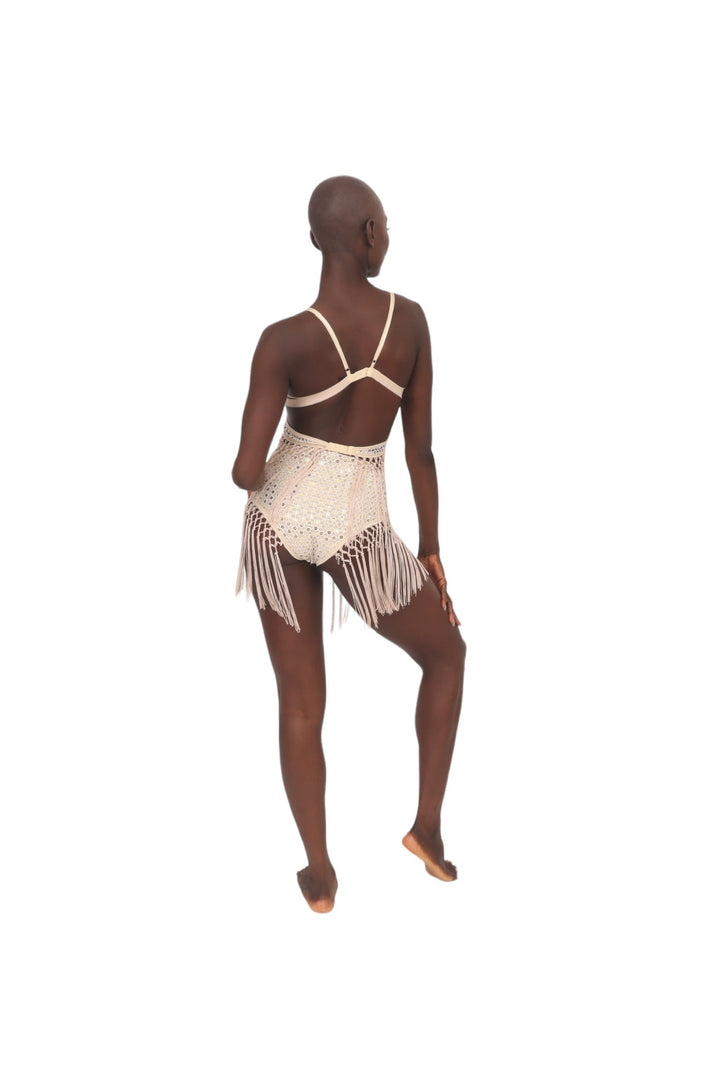 Ivory Crochet &amp; Mirror Fringe Undies