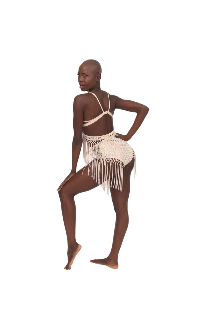Ivory Crochet &amp; Mirror Fringe Undies