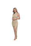 Retro Crystal Dress Full length - Gold