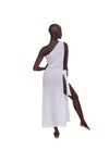 Stefania One Shoulder Dress - White