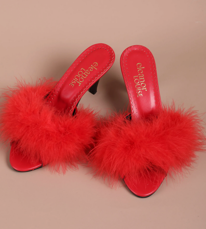 Marabou Feather Heels