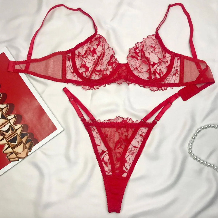 Red Lace Bra