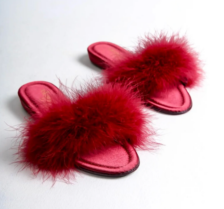 Feather Slippers