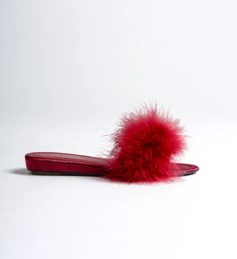 Feather Slippers