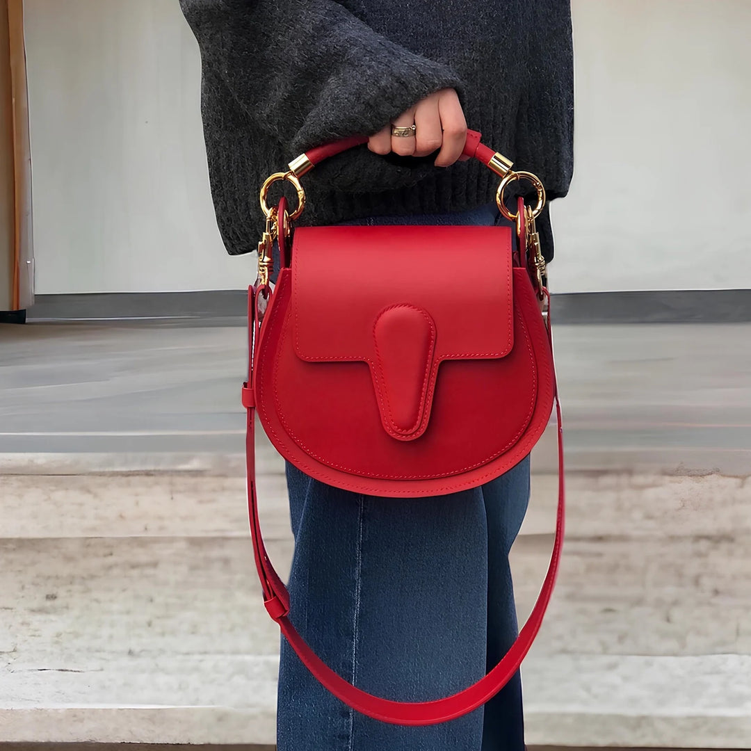 Red Leather Purse