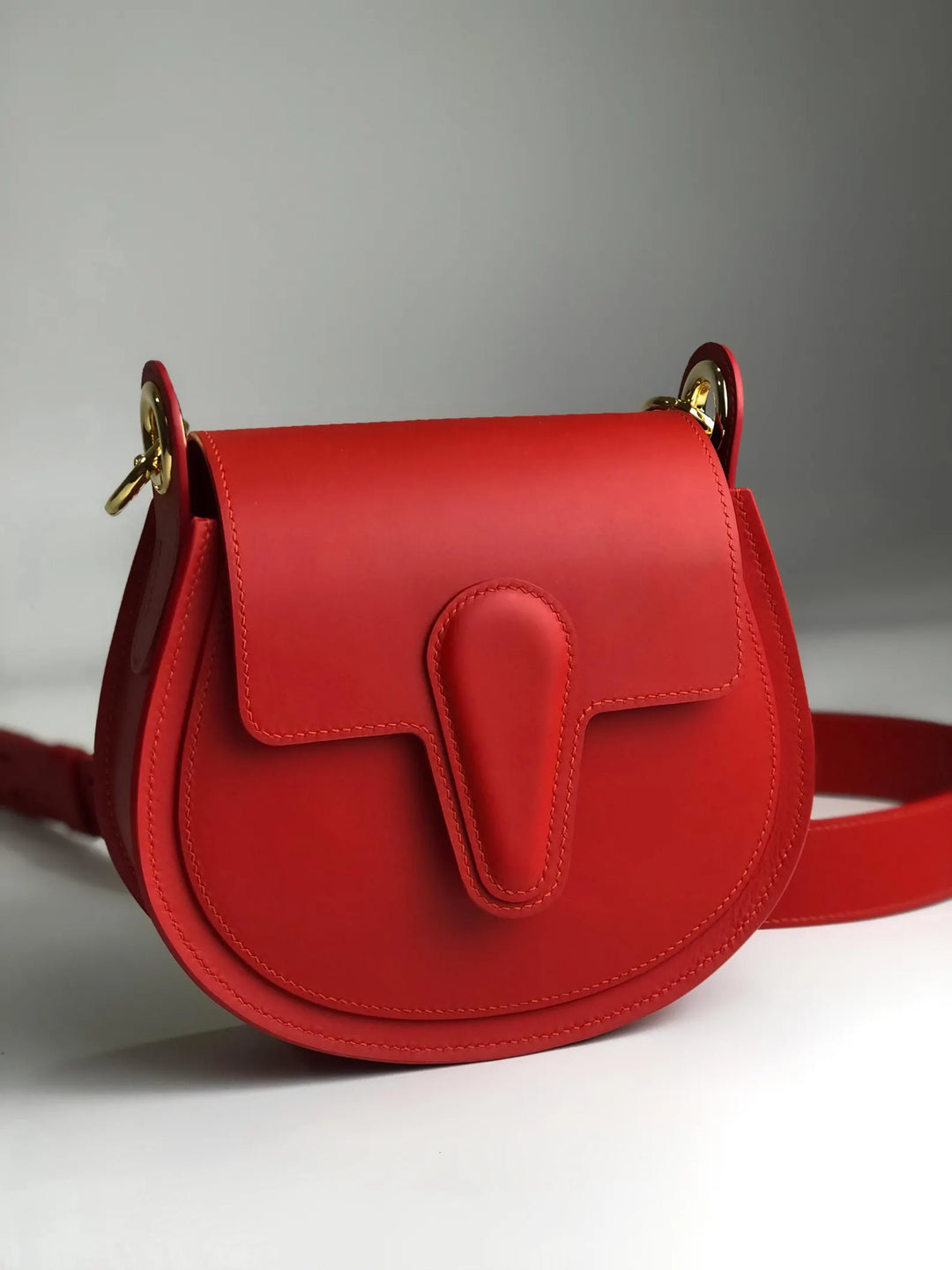 Red Leather Purse
