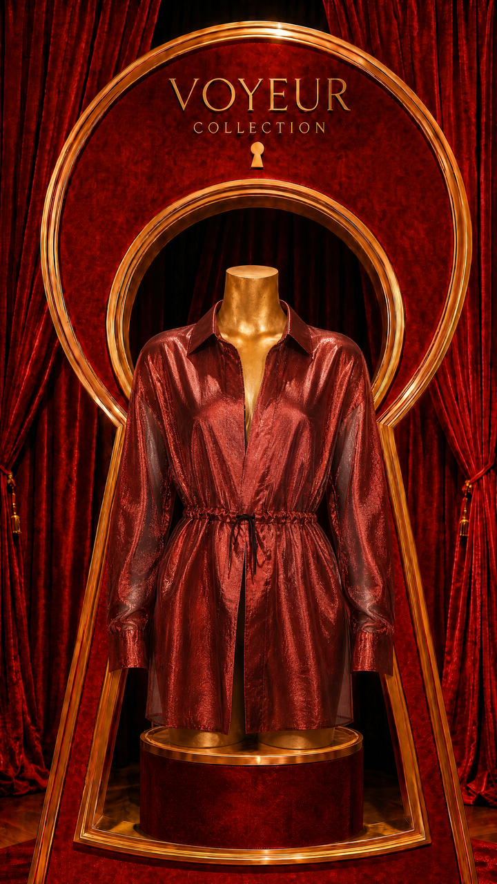Shimmer Icon Blouse - Red