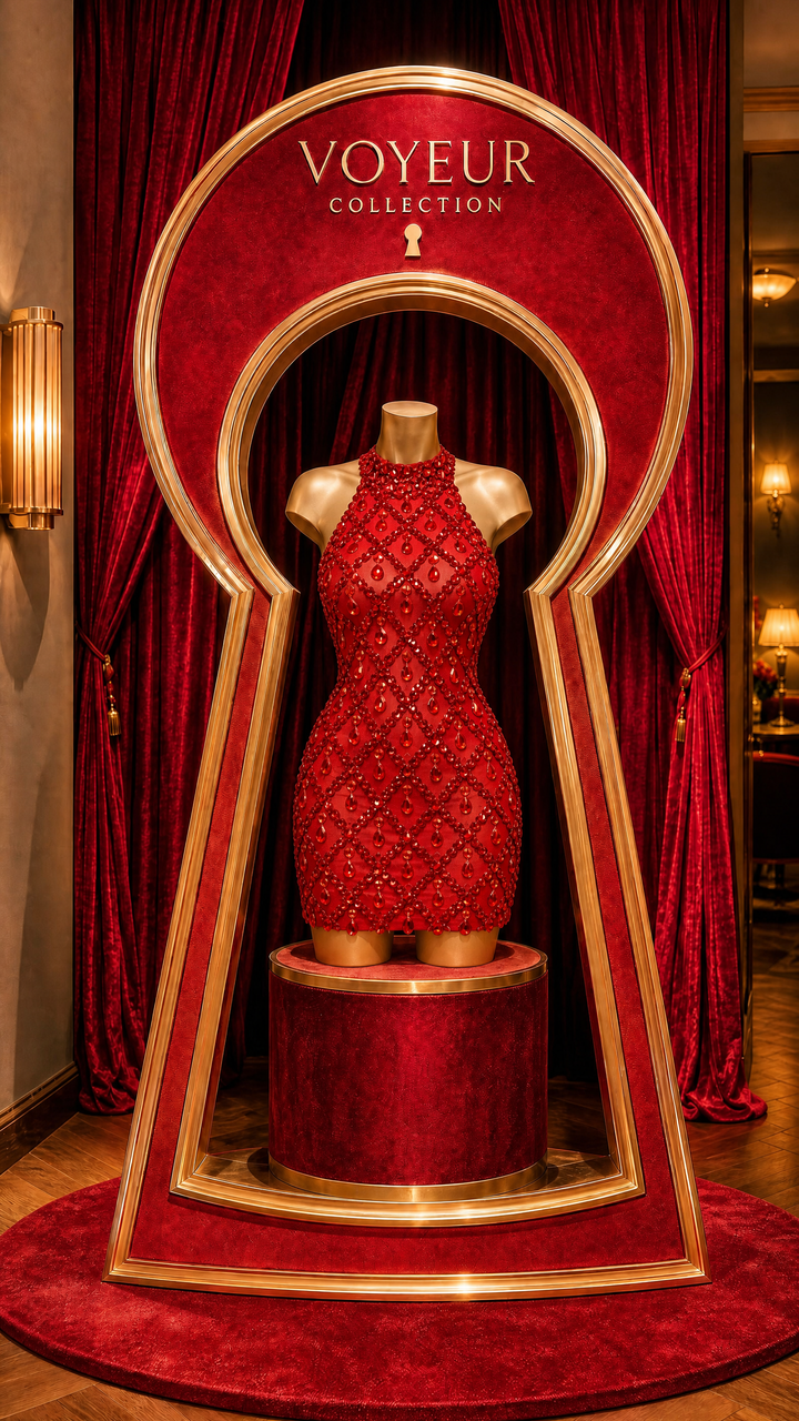 Red Diamond Mini Dress