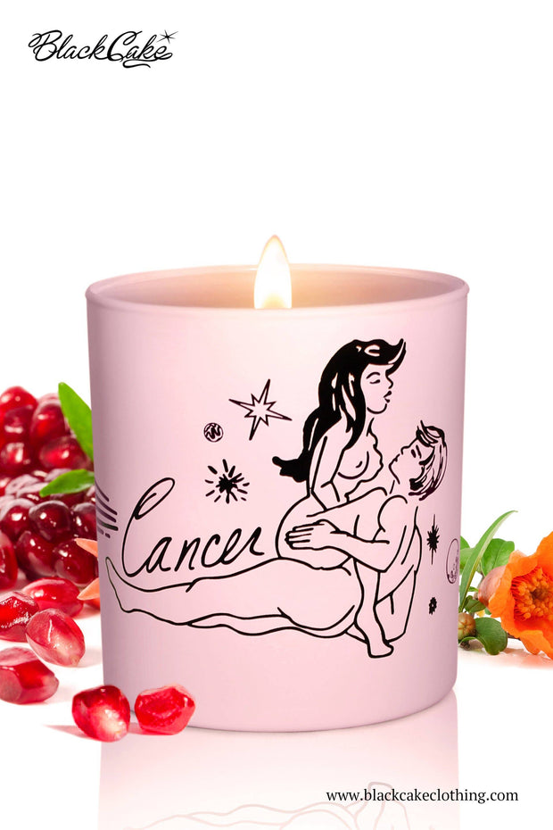 Zodiac Massage Candle Cancer, Pomegranate Fragrance