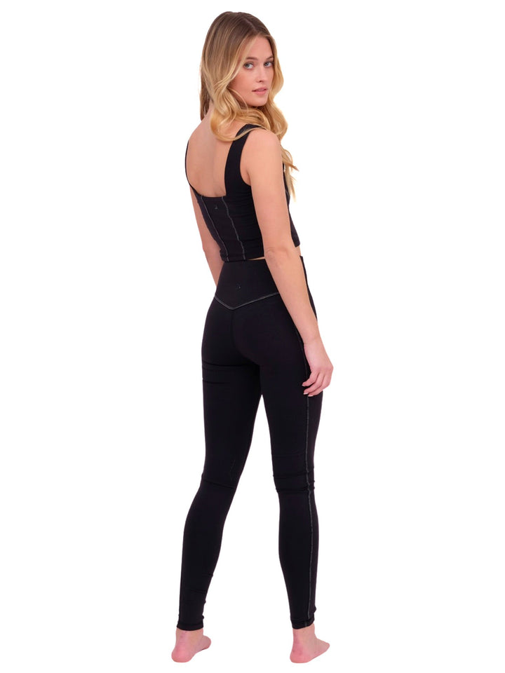 Black &amp; White Contrast Sports Bra