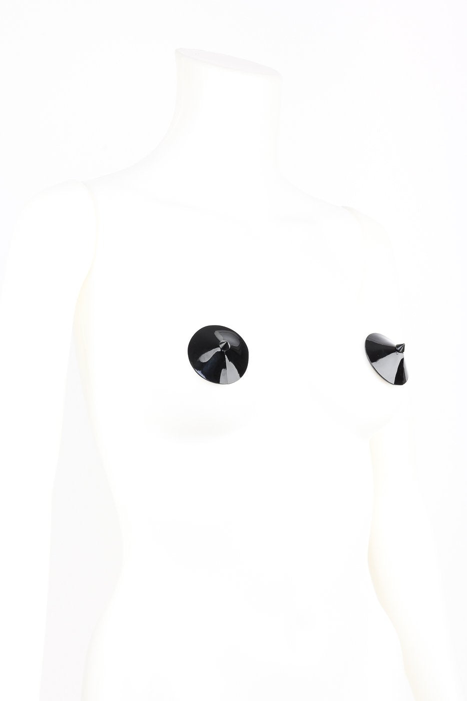 Spike Black Leather Pasties