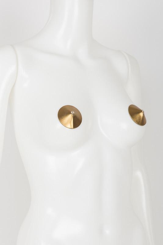 Gold Pasties with Swarovski Crystals