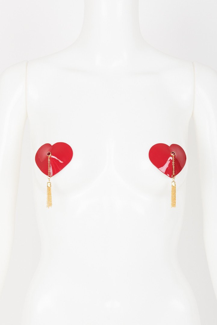 Red Heart Tassel Pasties
