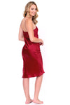 Scarlet Silk Cami Dress - Burgundy
