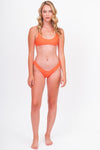 Neon Orange Bikini Top