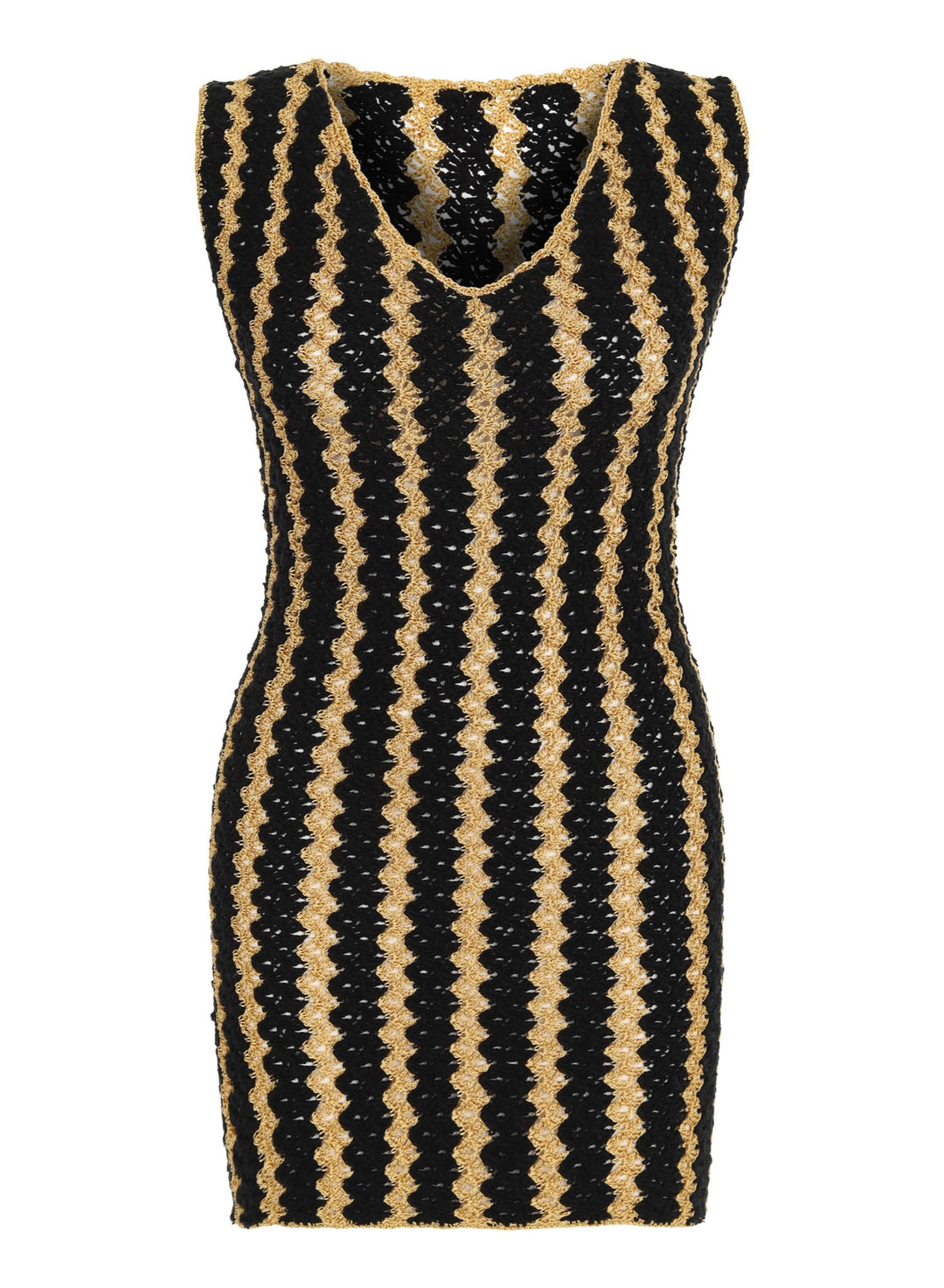 Two Tone Knit Mini Dress