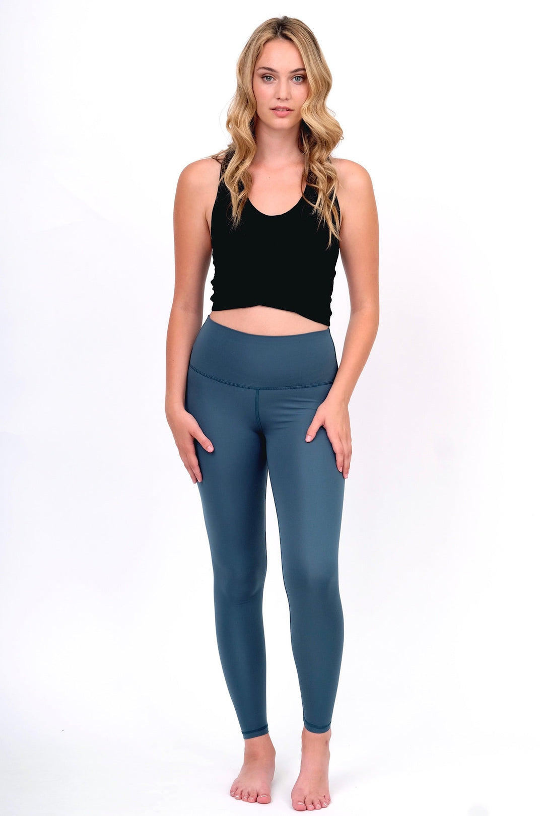 Black Twist Cropped Tank