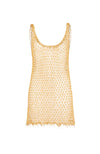 Beaded Net Cover Up Gold