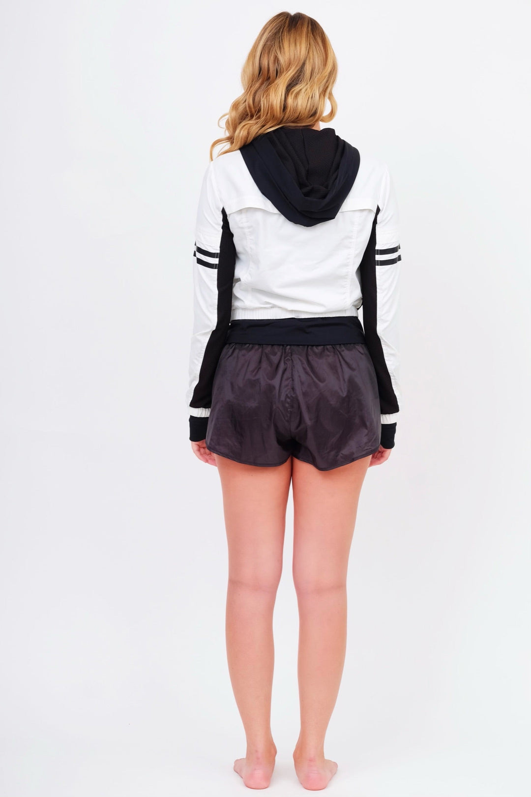 White &amp; Black Aviator Jacket