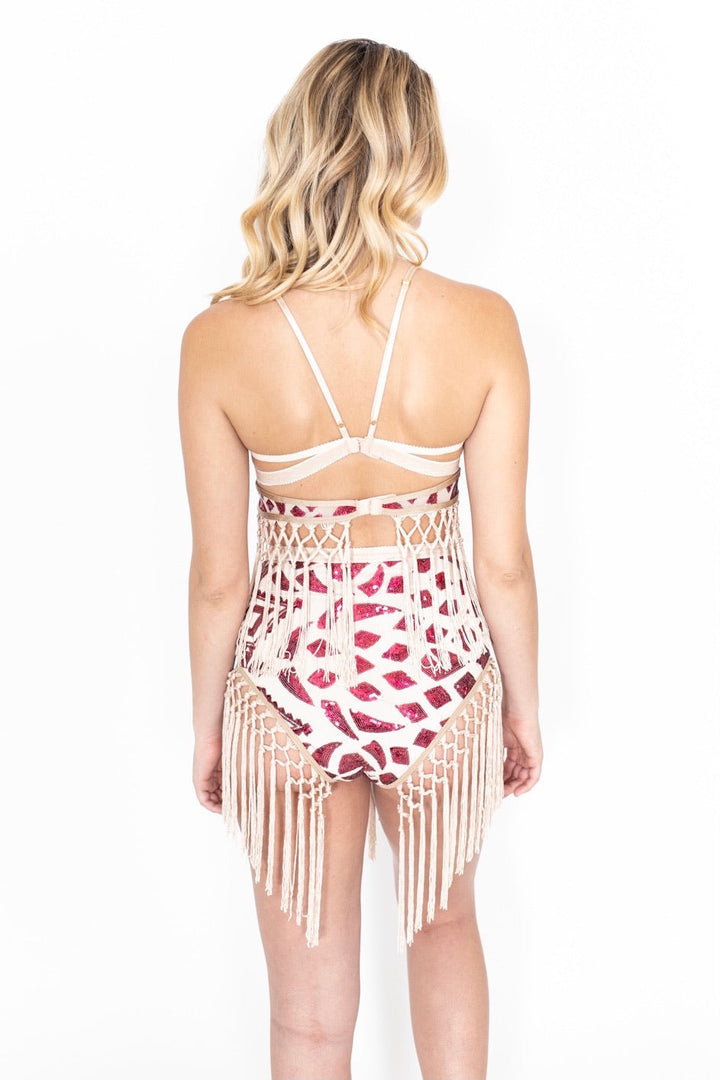 Fringe Sparkle Undies Red