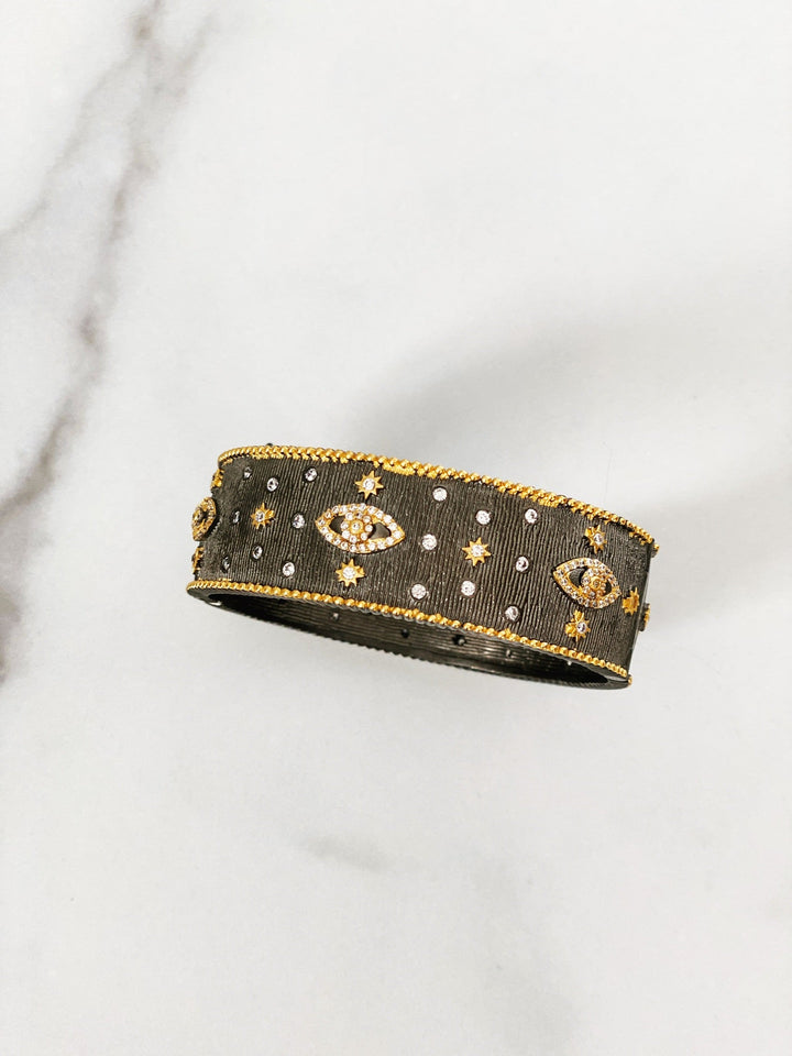 Black &amp; Gold Eye Bracelet